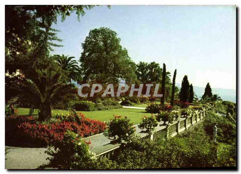 Postcard Modern Mainau Island Lake Constance castle Terrace