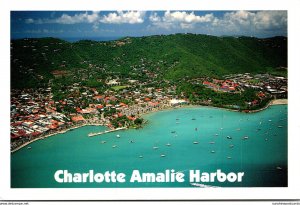 St Thomas Charlotte Amalie Harbor Aerial View