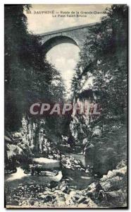 Old Postcard The Dauphine Route Grande Chartreuse Le Pont Saint Bruno