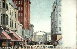 Portland OR Morrison St. c1905 UDB Postcard