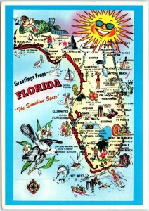 Postcard - The Sunshine State - Greetings from Florida, USA