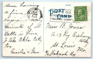 OKLAHOMA CITY, OK ~ MASONIC TEMPLE 1929 Postcard