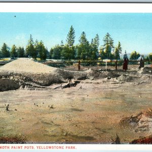 c1910s Yellowstone Park, WY Mammoth Paint Pots J.E. Haynes Photo #13009 Vtg A226