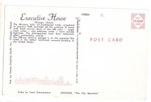 Chicago Executive House Hotel 2 Vintage Illinois Hotel Postcards