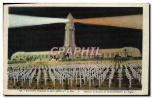 Old Postcard From Douaumont National Cemetery Army Night