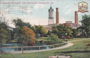 Florida Jacksonville Beautiful Springfield The Waterworks 1910