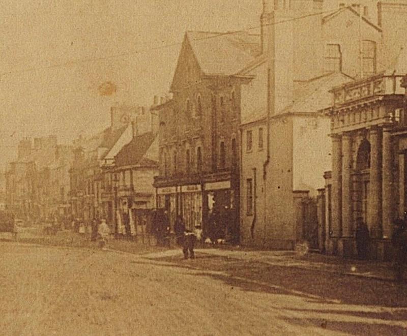 1908 RPPC High Street Jockey Club Newmarket Suffolk England Real Photo Postcard