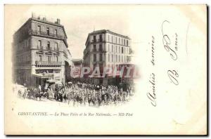 Old Postcard Constantine Place Valee and National Street