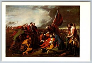 The Death Of Wolfe, National Gallery Of Canada Art Postcard Signed Benjamin West