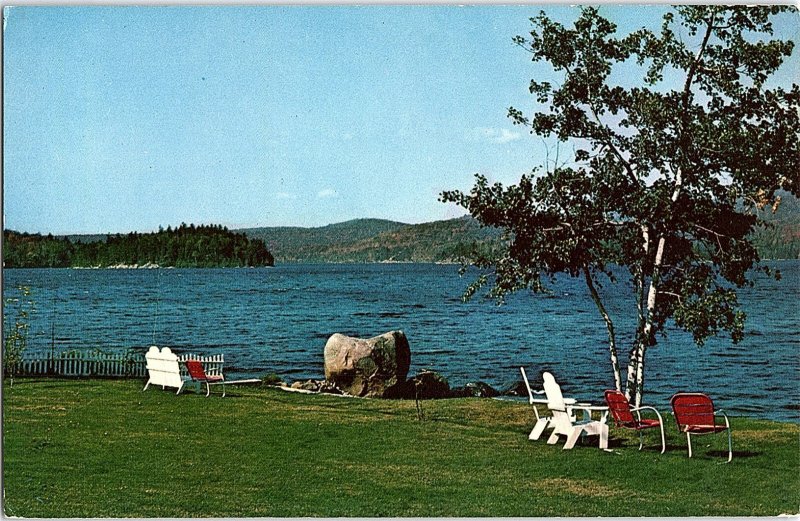 Chrome WATER SCENE Adirondacks - Tupper Lake New York NY AH7814