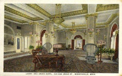 Lobby, Oak Grove Hotel in Minneapolis, Minnesota