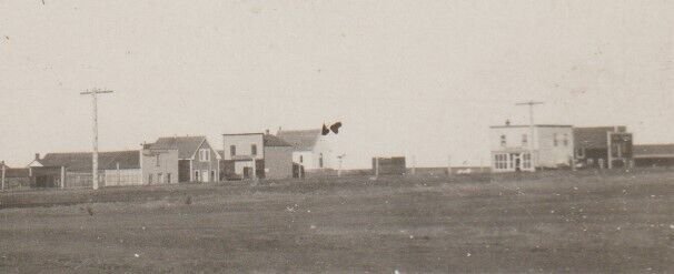 Zelma SK CANADA RPPC c1910 MAIN STREET BIRDSEYE VIEW nr Saskatoon Watrous