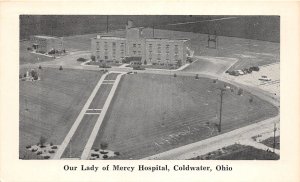 J64/ Coldwater Ohio Postcard c1940s Our Lady of Mercy Hospital 216