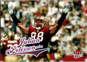 2004 Fleer Football Card Julian Peterson San Francisco 49ers sk9221
