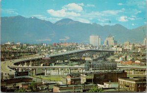 Vancouver BC Granville Street Downtown 1960s Postcard G90