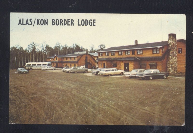 BEAVER CREEK YUKON TERRITORY CANADA ALAS/KON BORDER LODGE POSTCARD