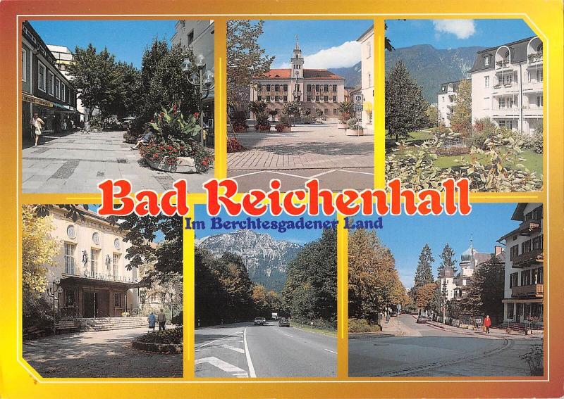 GG13024 Bad Reichenhall Bekannter Kurort Rathaus Schloss, Town hall Street