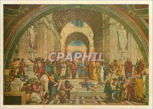 Modern Postcard The squola di atene raffaello vaticano roma