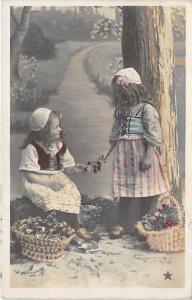 2 Young girls with fruit Child, People Photo 1907 