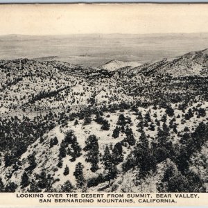 c1930s San Bernardino Mts, CA Desert from Summit Bear Valley Theo Shomer PC A216