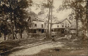 Manchester Connecticut CT Miss Hays Residence c1910 Real Photo Postcard