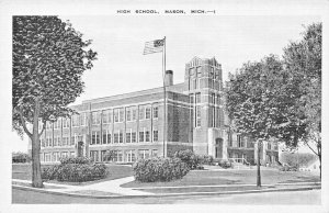 MASON  MICHIGAN~HIGH SCHOOL~KROPP PUBLISHED POSTCARD