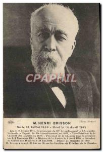 Old Postcard M Henri Brisson National Assembly