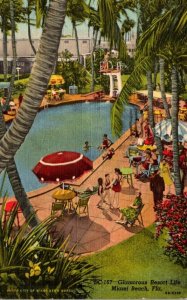 Florida Miami Beach Glamorous Resort Life 1954 Curteich