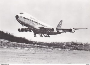 RP: Lufthansa Boeing 747-30 Jumbo-Jet airplane, Take-off, Holland , 70-80s