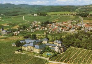 Johannisberg Hessen Germany Schloss Aerial View Unused Vintage Postcard D24