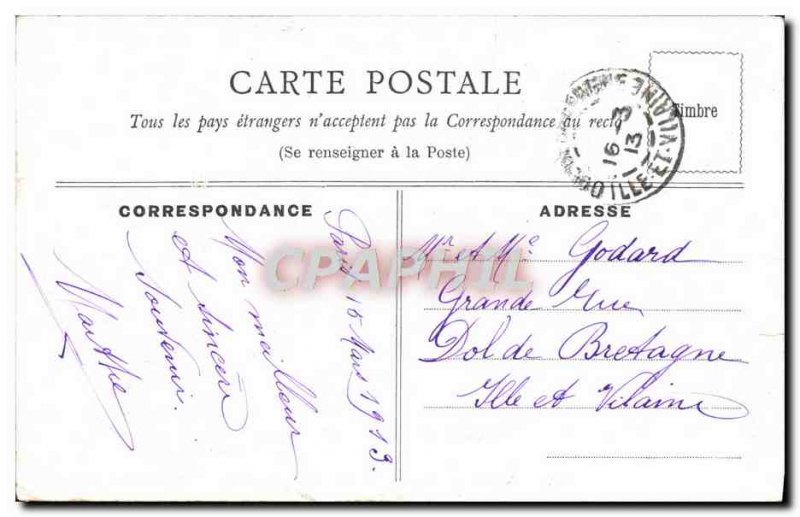 Old Postcard Paris Pont Alexandre III