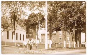 Thomaston ME Maine State Prison Horses RPPC Real Photo Postcard