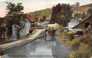 Loading Canal Boats, Old D & H Canal Rosendale, New York, USA 1908 Missing St...