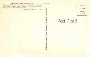 Reader Railroad Locomotive Train Baldwin Prairie Type Ames AR Railroad postcard