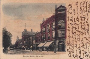 Postcard Desmond Street Sayre PA 1907