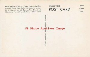 AR, Conway, Arkansas, Rest Haven Motel, Multi-View, Globe Card Pub