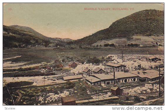 Marble Valley, Rutland, Vermont, PU-1909