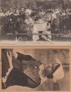 Vannes The Table Of The Bride French Wedding 2x Old Postcard