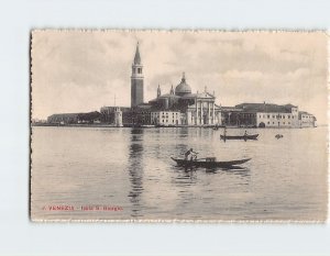 Postcard Isola S. Giorgio, Venice, Italy