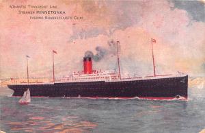 Atlantic Transport Line, Steamer Minnetonka Ship Postal Used Unknown 