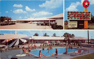 Santee South Carolina 1950-60s Postcard Clark's Motel & Restaurant Multiview