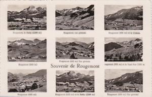 Switzerland Souvenir de Rougemont Multi View 1951  Photo