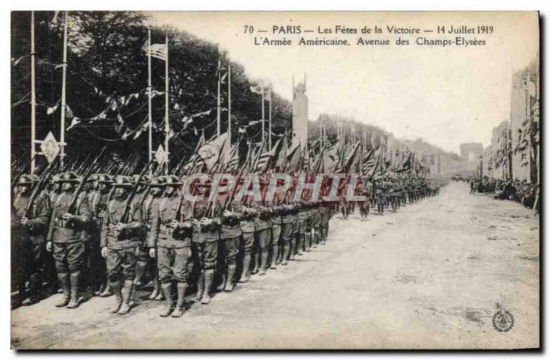 Old Postcard Militaria Paris The celebrations of Victory 14 July 1919 L & # 3...