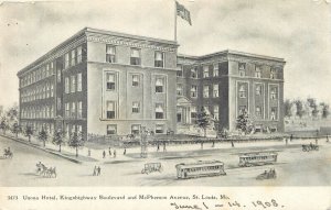 United States St. Louis Usona Hotel Kingshighway Boulevard & McPherson 1908 