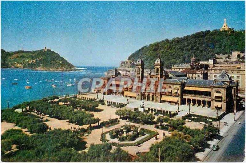 Postcard Modern San sebastian 5102 alberdi gardens Eder