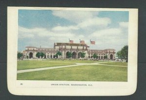 Ca 1930 Washington DC Union Station On Illustrated Letter Card W/Data--