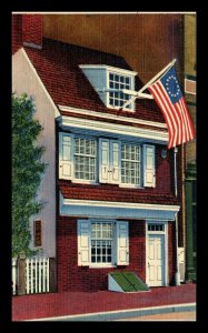 1940s Betsy Ross House Entrance Philadelphia Pennsylvania Linen Postcard 5-99 
