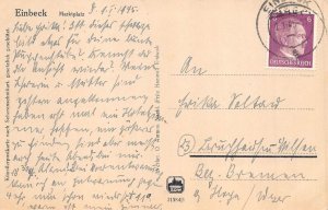 L114 Germany Einbeck 1945 Marktplatz vintage postcard
