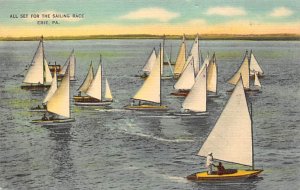 All set for the sailing race Erie, Pennsylvania, USA Small Boat Unused 