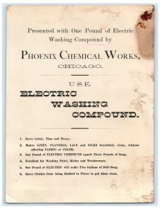 1880s Phoenix Chemical Works Electric Washing Compound Easter Dawn Angel #5E